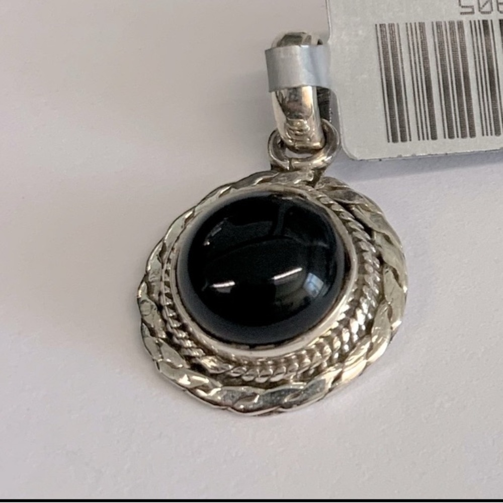 Pendant Sterling Silver .925 Black Onix